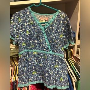 Cutest koi scrub top